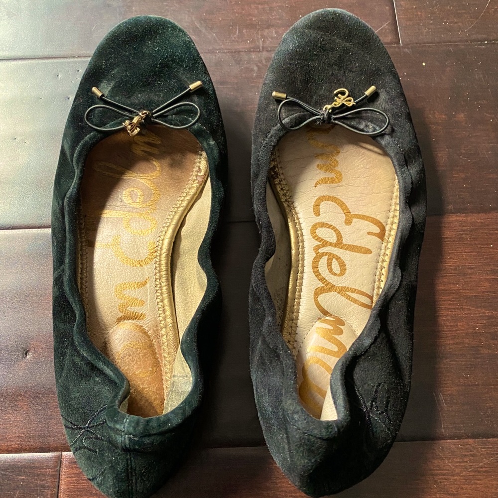 🥿 Sam Edelman Black Suede Felicia Flats 🥿